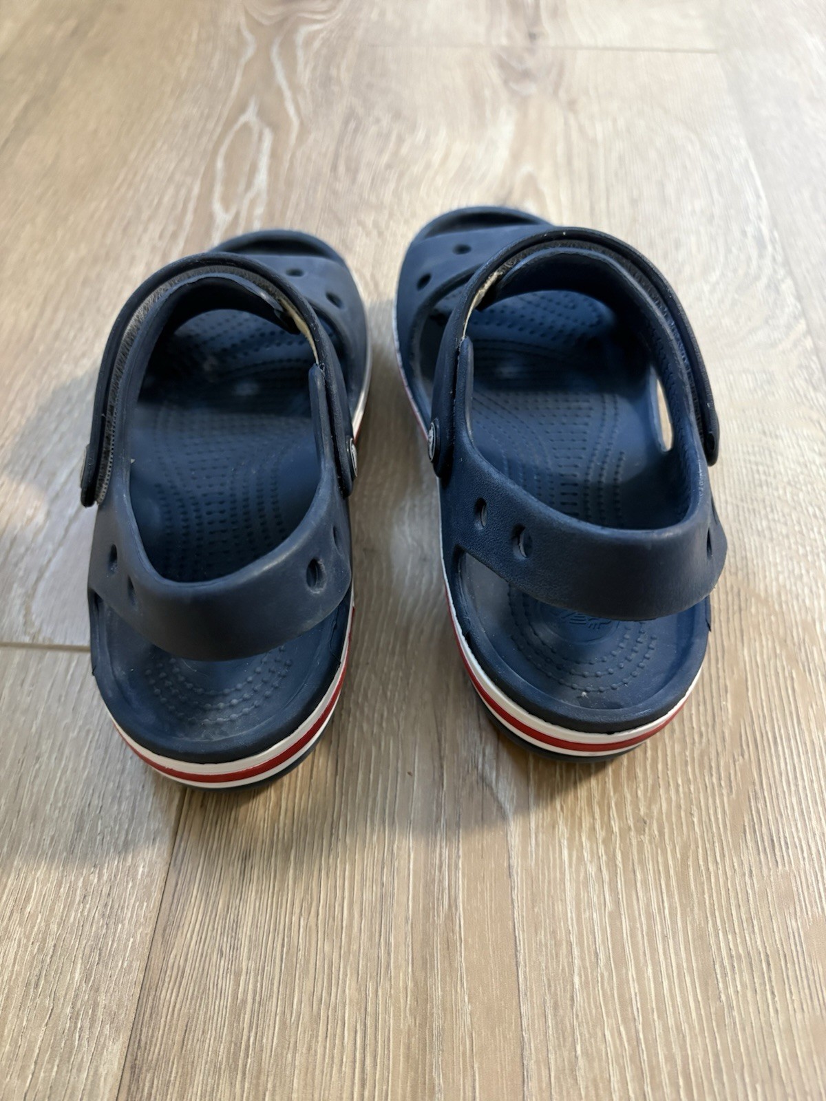 Kids Croc Bayaband Sandals Navy/ Pepper | Size J 1