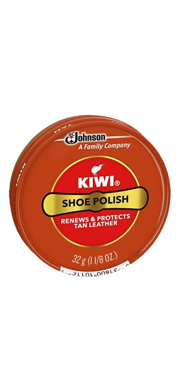 KIWI Tan Shoe Polish Paste 32g 1.125oz Leather Shine Wax Tin New