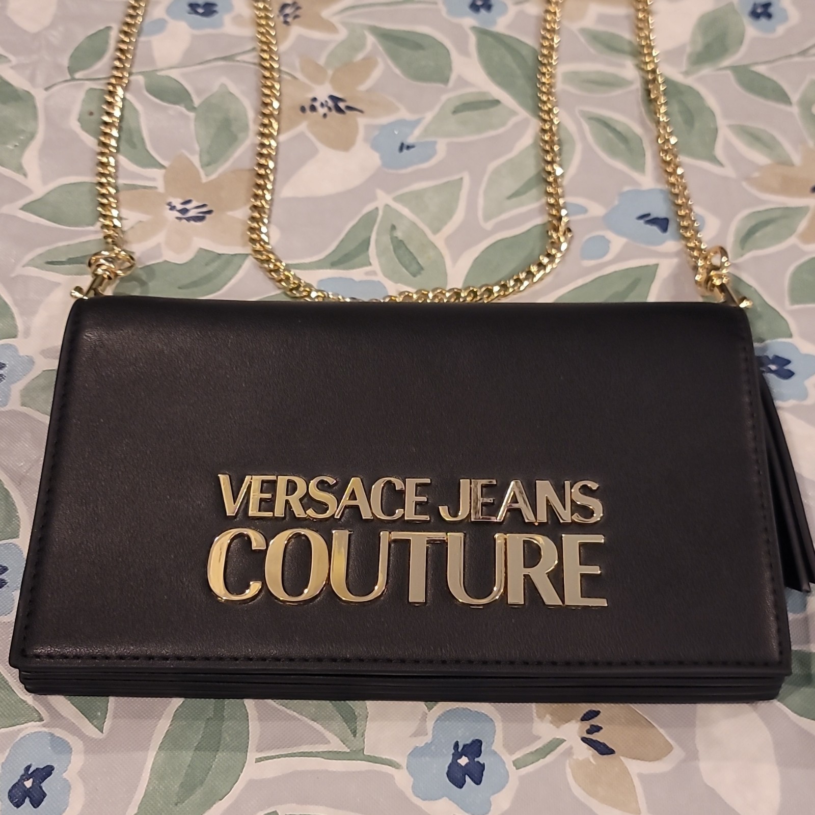 Versace Jeans Couture crossbody bag in synthetic saffiano leather BRAND NEW
