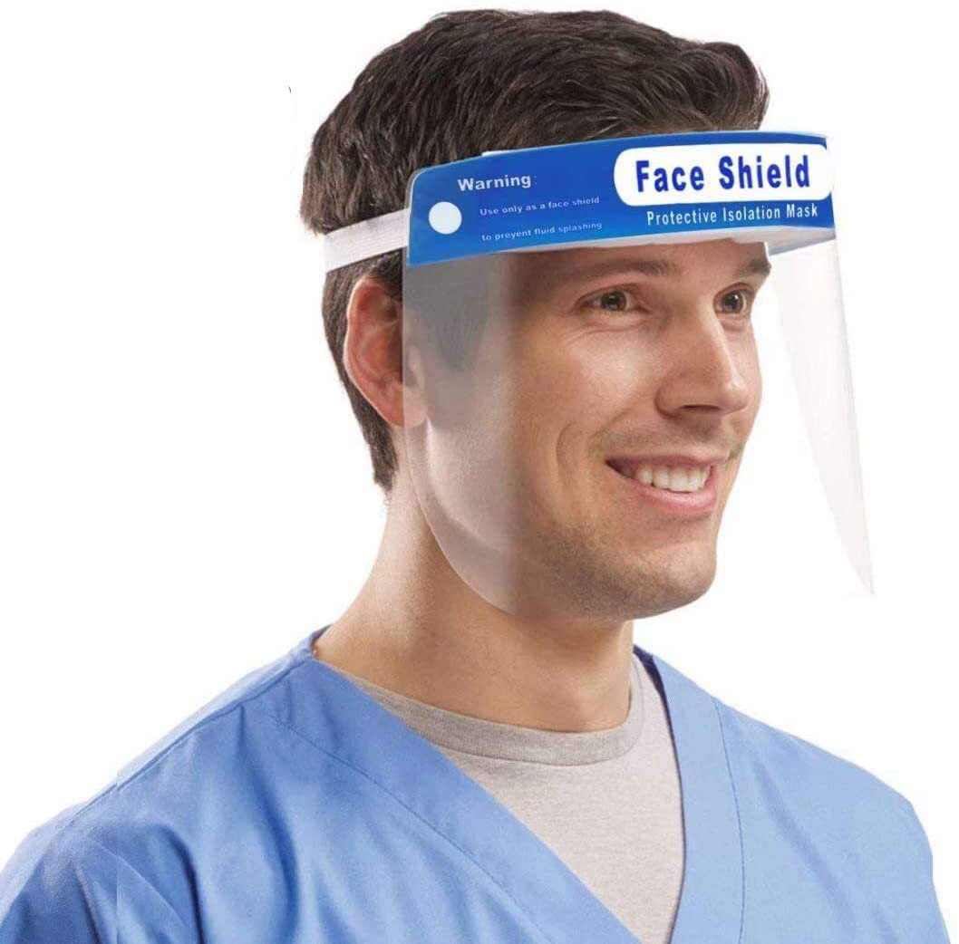 Reusable Washable Clear Full Safety Face Shield Visor Mask Anti Fog Protection