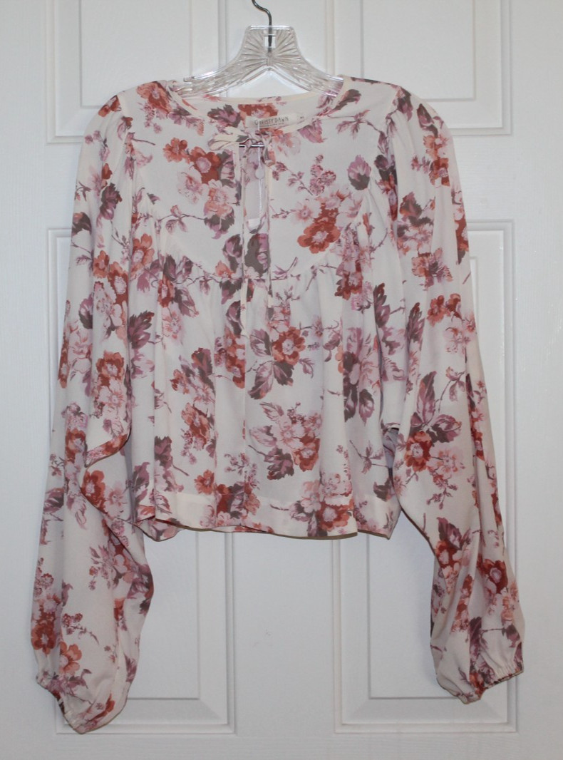 Christy Dawn Sophie Top NWT Cropped Floral Romantic Prairie Cottagecore Boho M/L