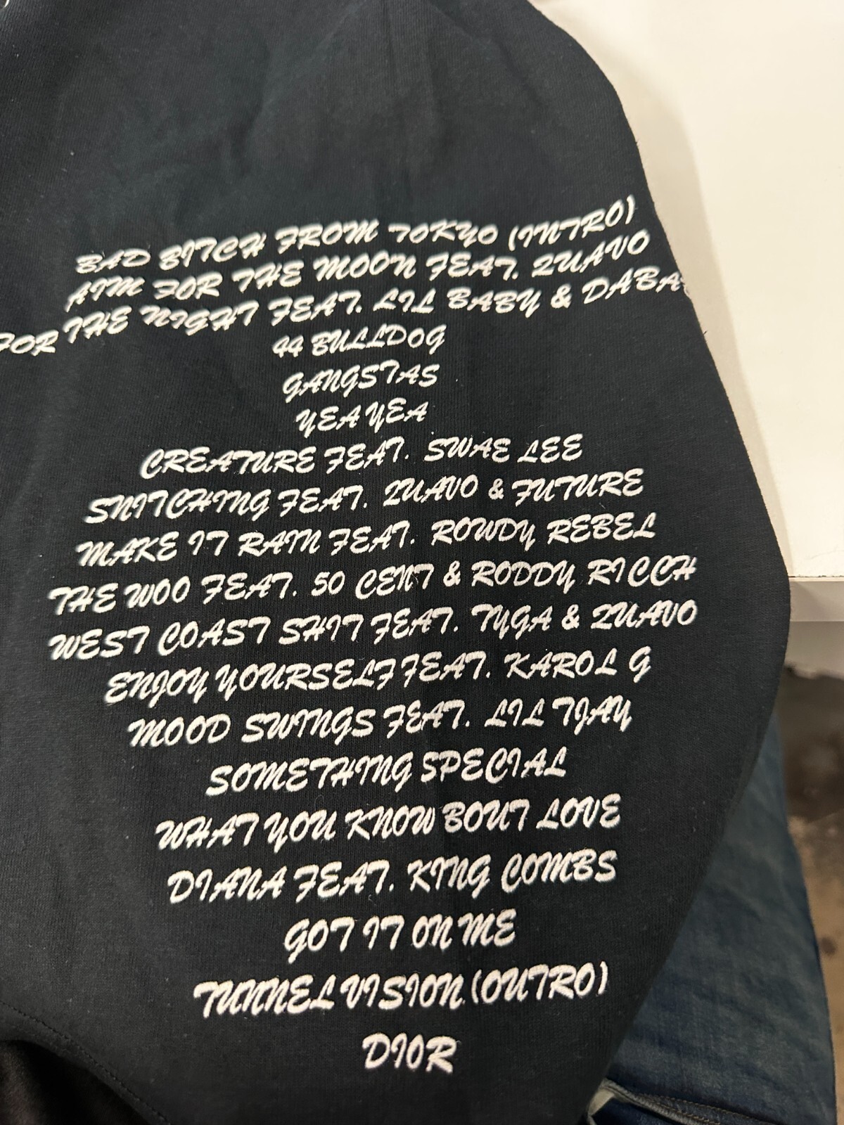 POP SMOKE X VLONE TRACKLIST T SHIRT NEW