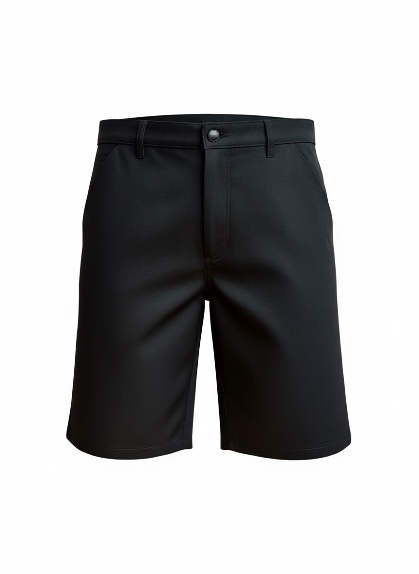 dickies womens relaxed fit black twill stretch premium boyfriend shorts 4-16 new