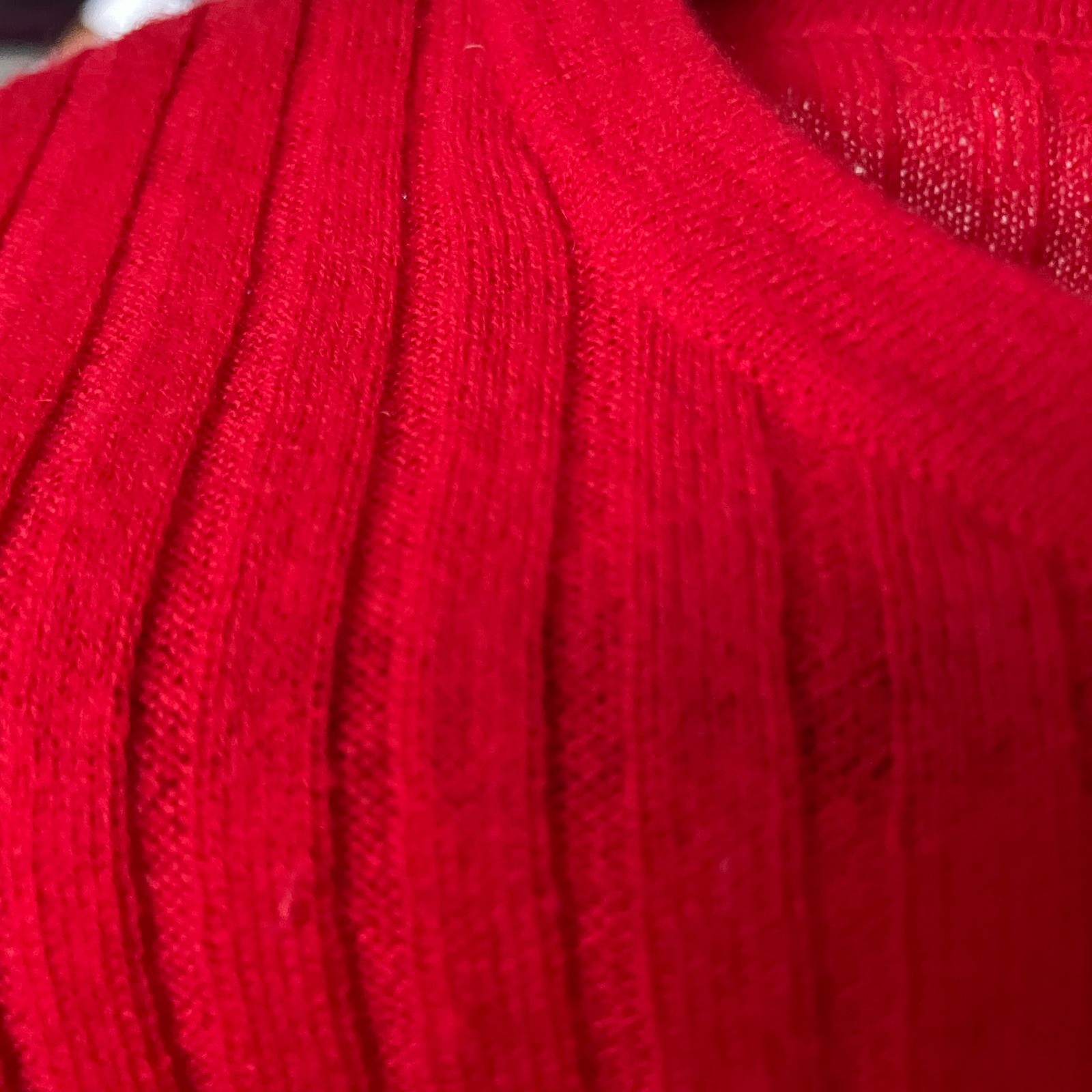J.Crew Cashmere Sweater Women XS Red Ribbed Short Sleeve Crew Neck Classic Luxe