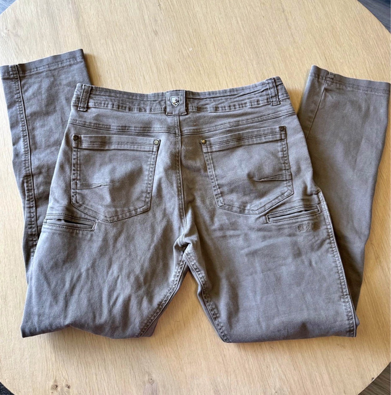 KÜHL Men’s Revolt Pants Tan Solid 5-Pocket Regular Fit Size 34×34