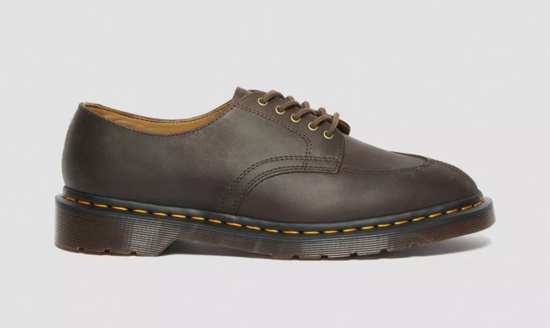 Dr. Martens 2046 Crazy Horse Dark Brown Leather Shoes Oxford UK 4 Women 6 Men 5
