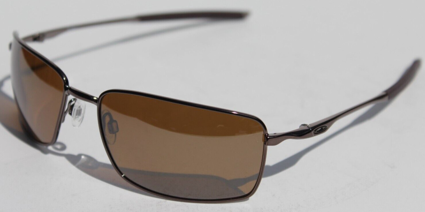 OAKLEY Square Wire POLARIZED Sunglasses Gunmetal/Tungsten Iridium NEW OO4075-06