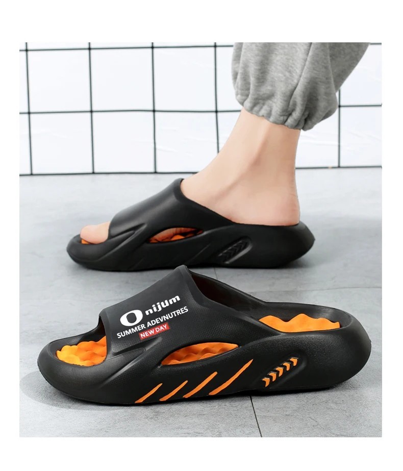Men’s Summer Orthopaedic Massage Slippers Non-Slip Cool Sandals Comfort Slippers