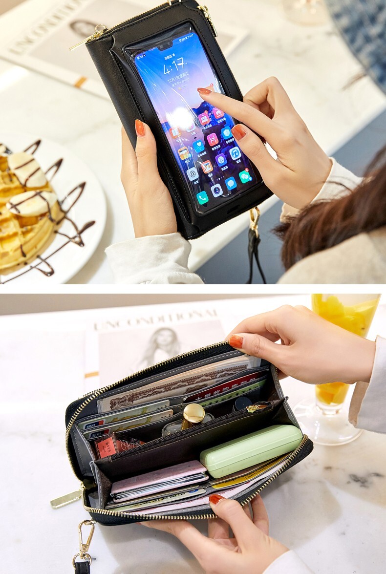 Women Touch Screen Bag Crossbody Cell Phone Purse Shoulder RFID Blocking Wallet