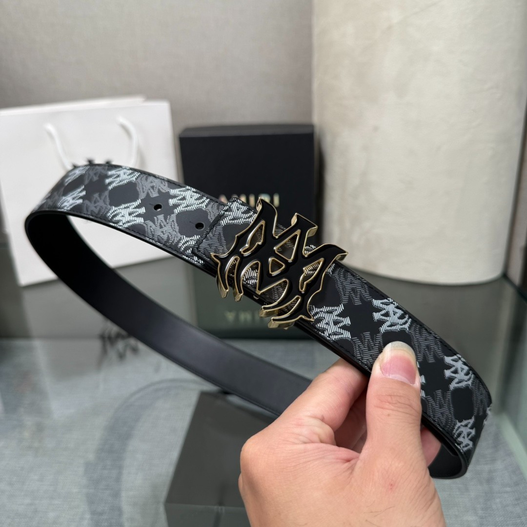 AMIRI’s Latest Viral Hit: Reversible Cowhide Leather Belt (3.8 cm Width)