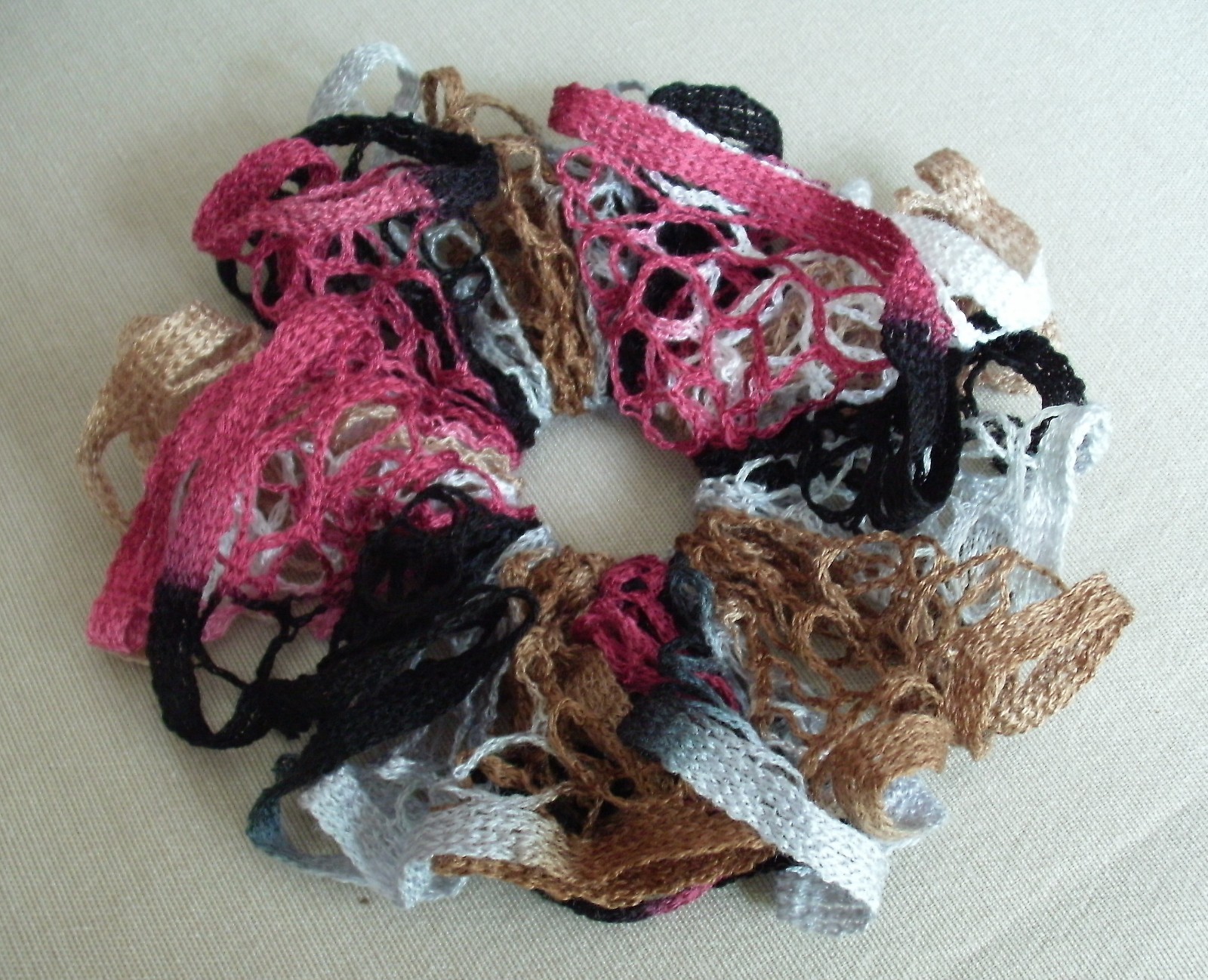 Crocheted Hair Scrunchies Elastic Hair Bands Ponytail/Bun Holders Buyer’s Choice