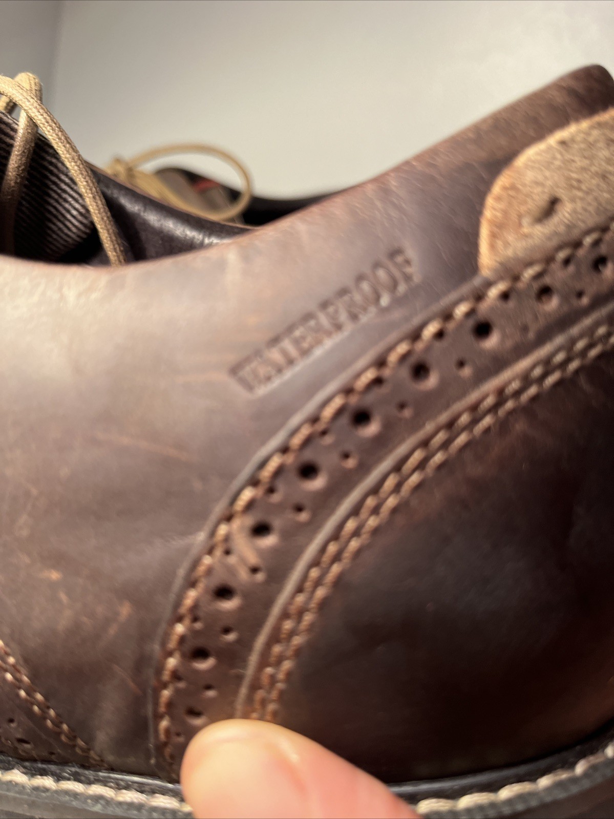 Dunham NWOB dk. brwn. oil tan W/T waterproof oxfords US Mens sz 16 D