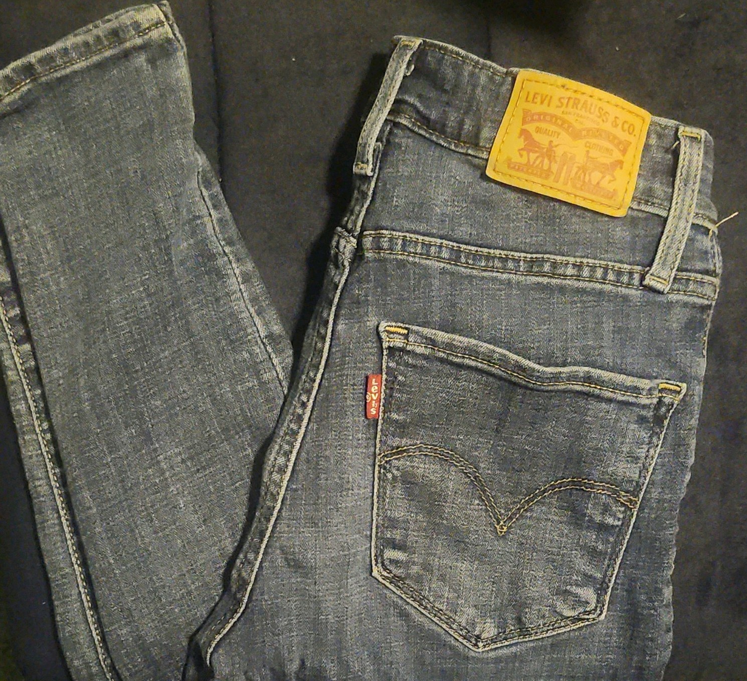 Levi’s 721 High Rise Skinny Slim Fit Medium Wash Blue Denim Jeans 5-Pocket
