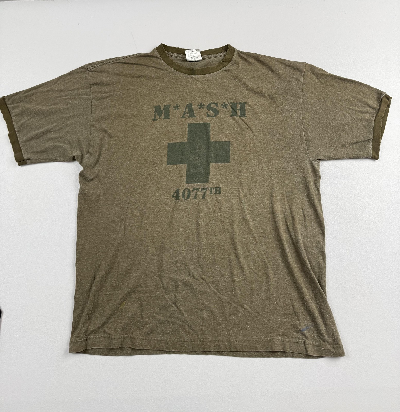 Thunder Creek Shirt Mens Green M*A*S*H 4077th Graphic Tee Military TV Show Read