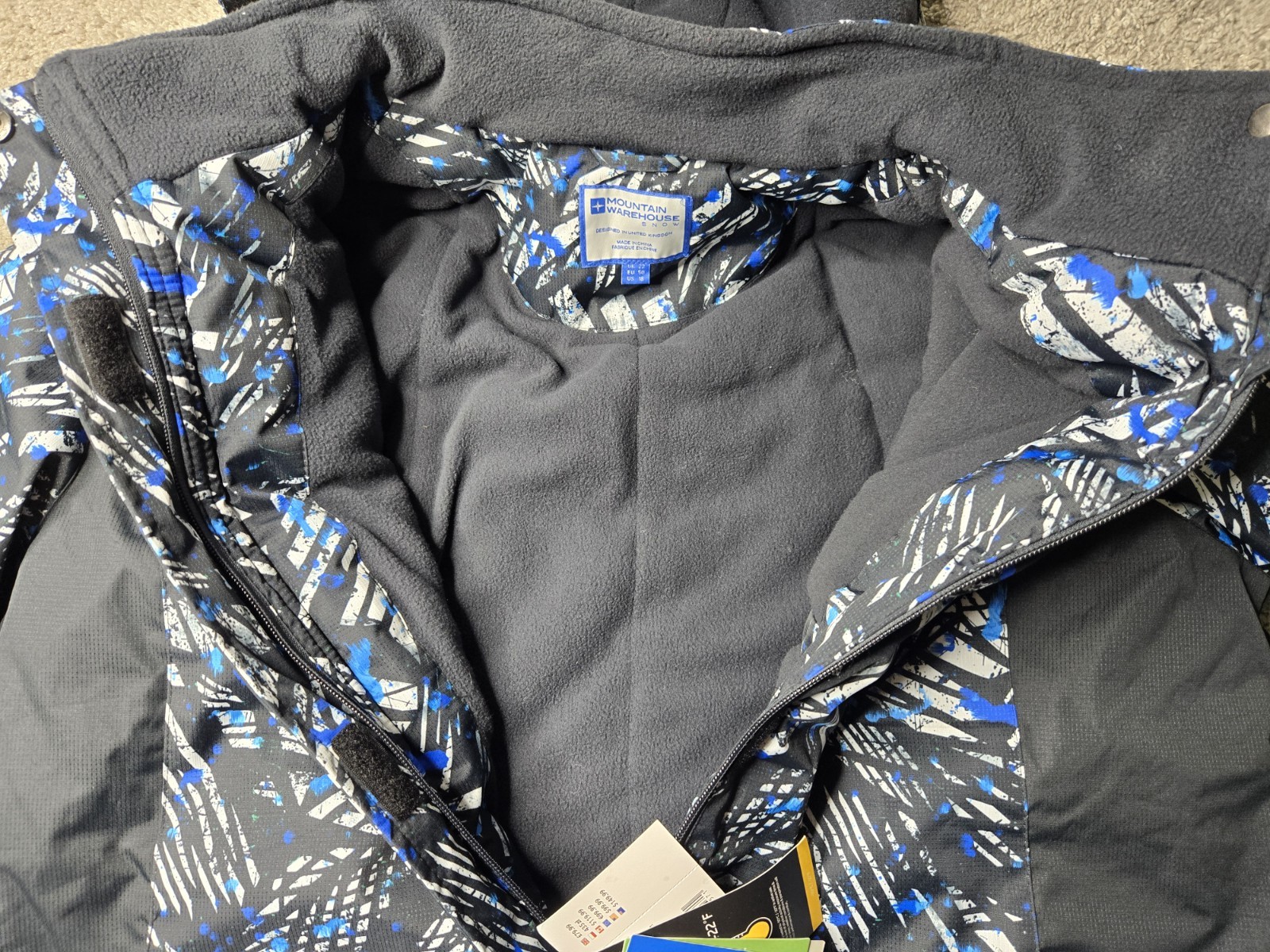Mountain Warehouse Snow Jacket Women’s Size 18 Multi-color Insulated Water Proof