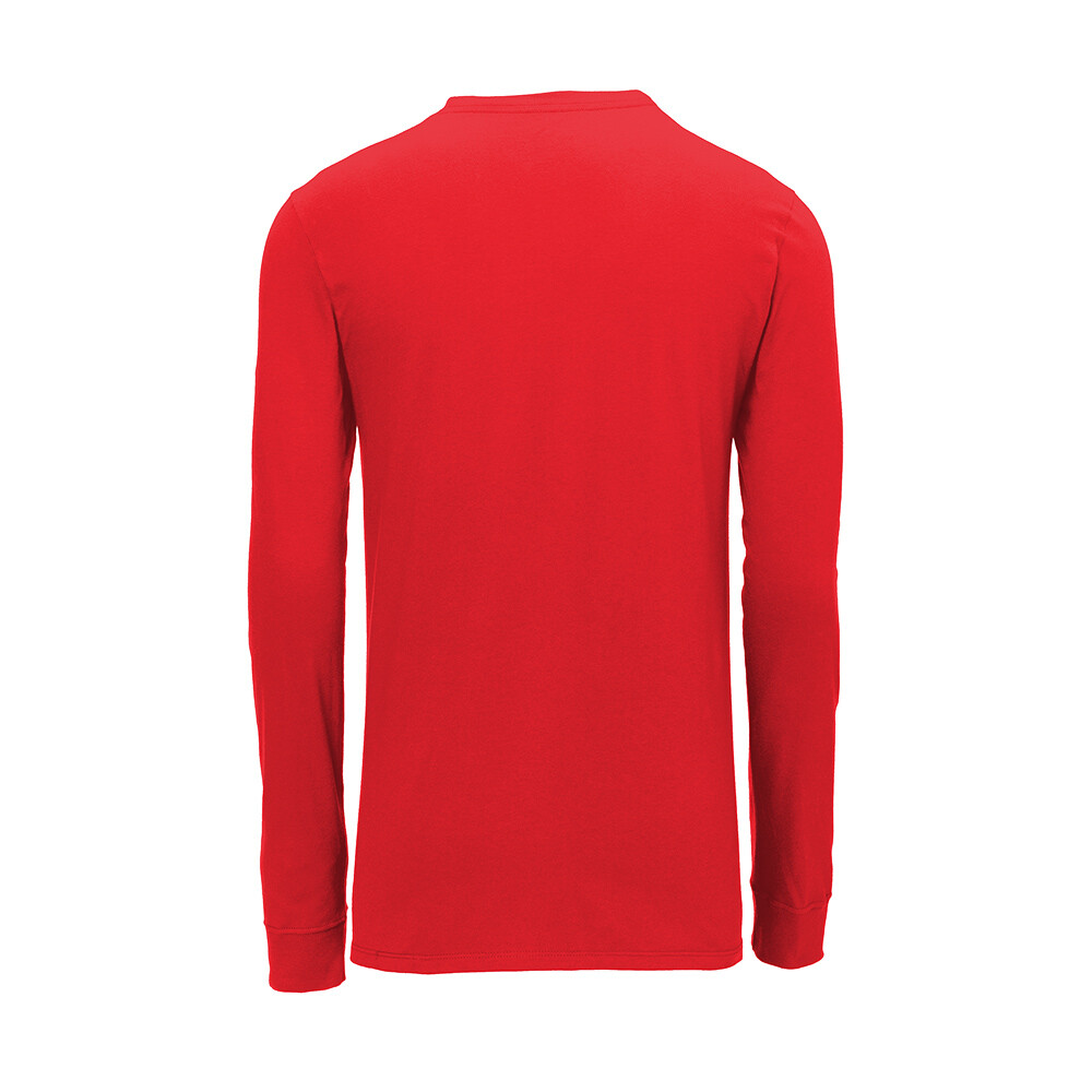 Nike Men’s Size S-4XL Dri-FIT Cotton/Poly Long Sleeve Tee Athletic Swoosh Shirt