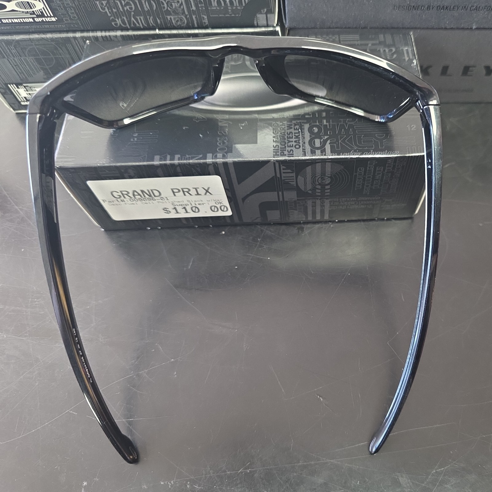 Oakley Fuel Cell Polished Black lens Warm Grey OO9096-01 NIB