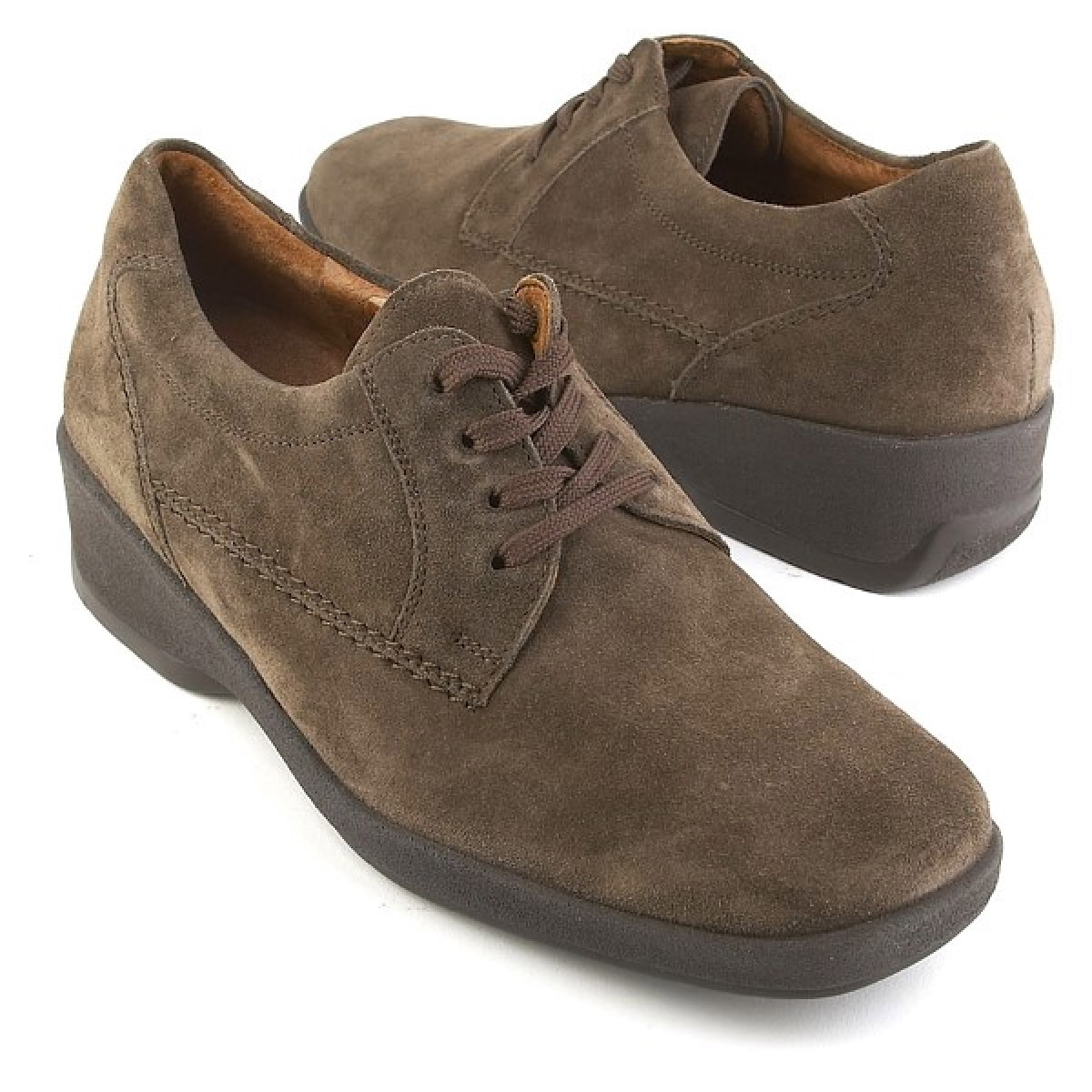 Theresia M. Larissa Brown Suede Laced Shoe