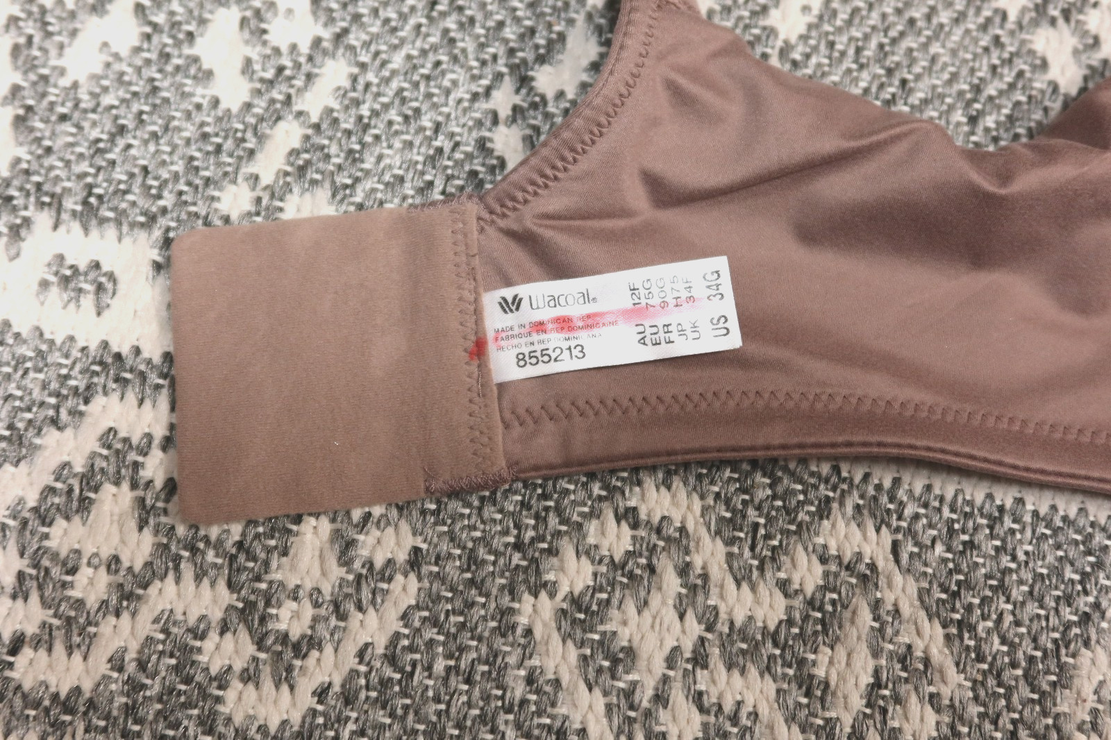 New Wacoal Perfect Primer Full Figure Underwire Bra – 34G – Deep Taupe – 855213