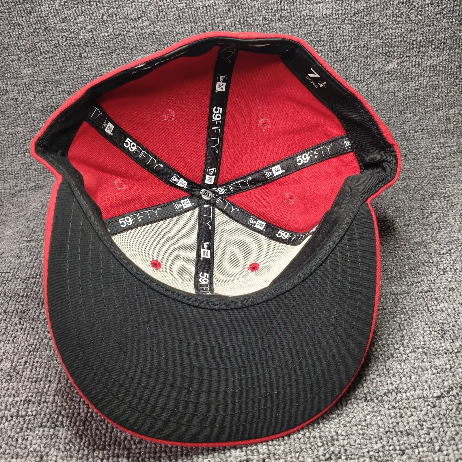 New Era Wilmington Sharks 59FIFTY Fitted Red Flat Brim Hat 7 1 4