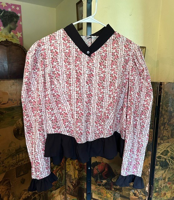 Batsheva Victorian Style Grace Blouse in Laura Ashley Fabric NWT