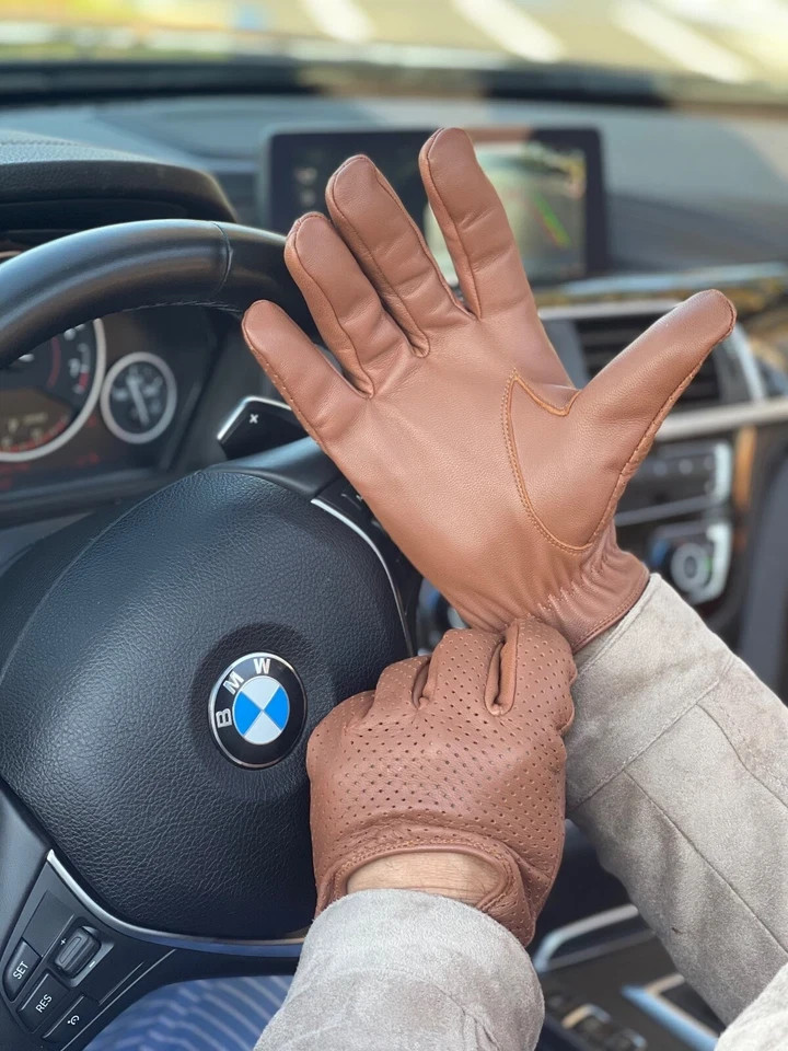 MEN’S GENUINE TOP QUALITY LEATHER DRIVING GLOVES SWIFT WEARS