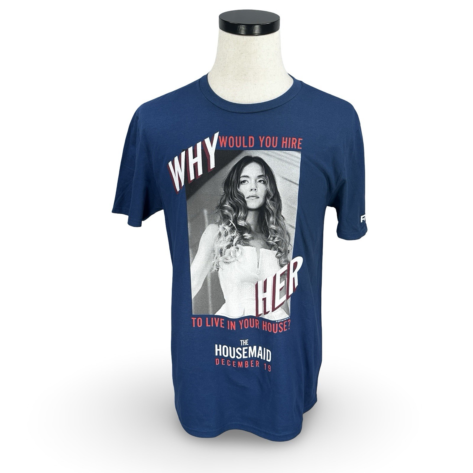 The Housemaid Sydney Sweeney Original Movie Promo T-Shirt Men’s Medium Blue New