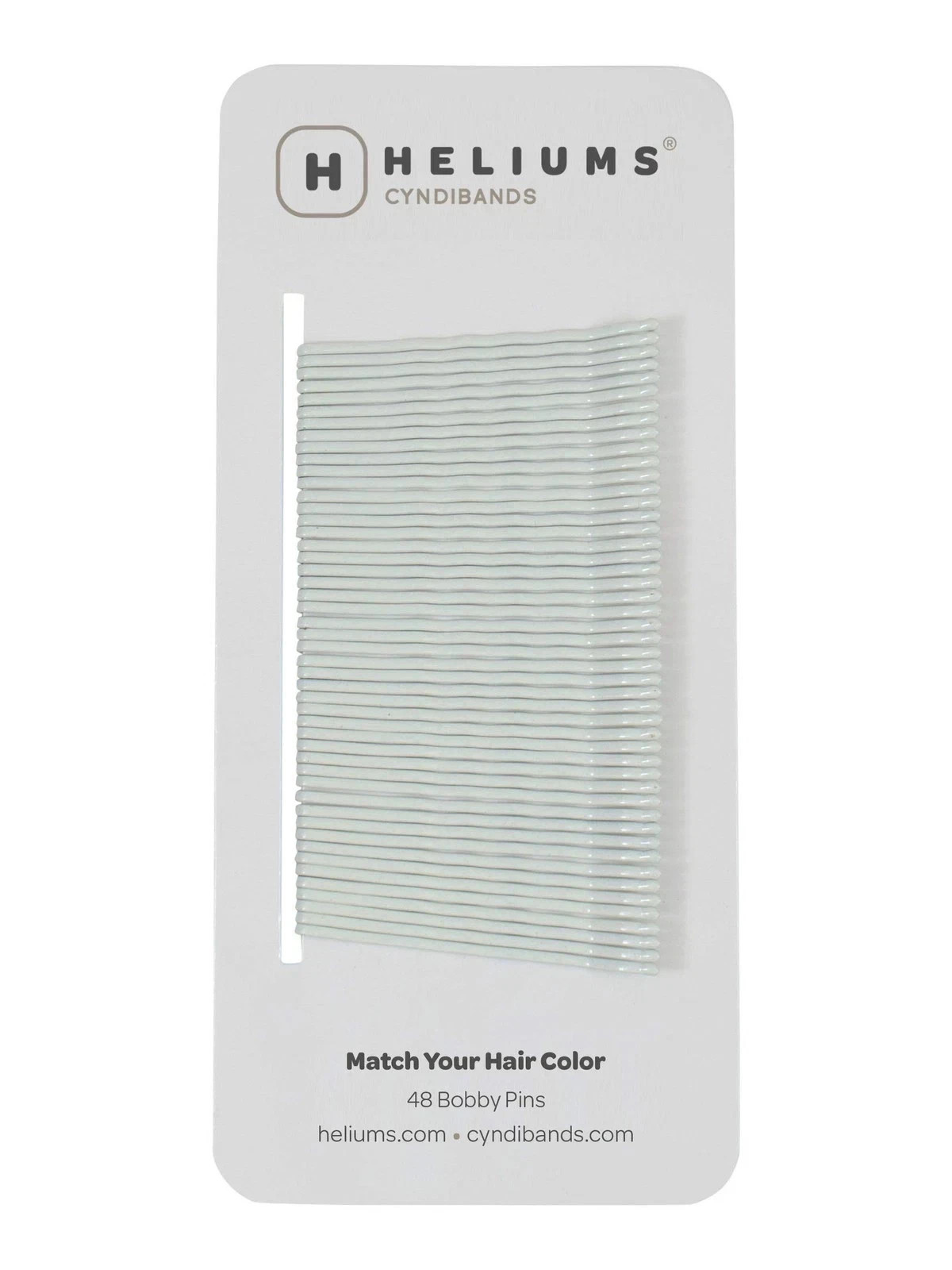 Heliums Bobby Pins – White – 2 Inch Wavy Hair Pins, Color Matched for Grey an…