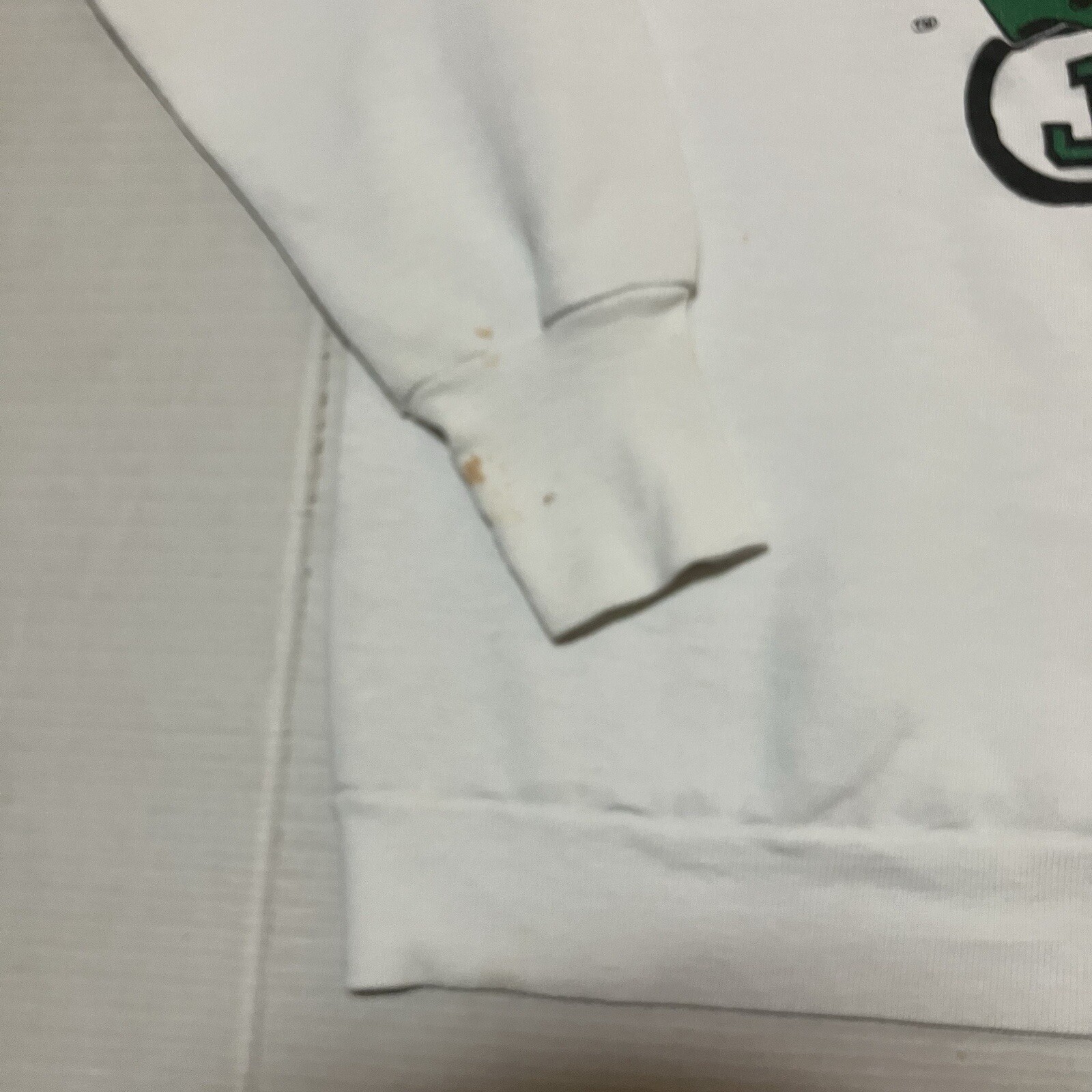 Vintage 90’s 80’s New Your Jets NFL Sweatshirt Medium Logo 7 White Made In USA