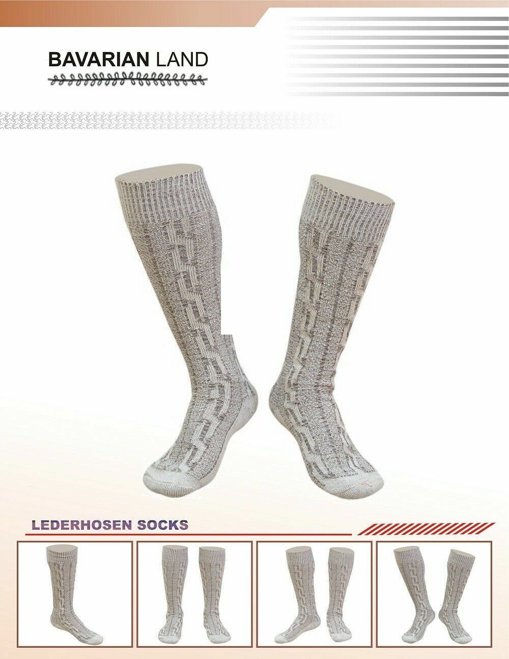 Men New Scottish Irish Highland Long Kilt Hose Socks Green White Black All sizes