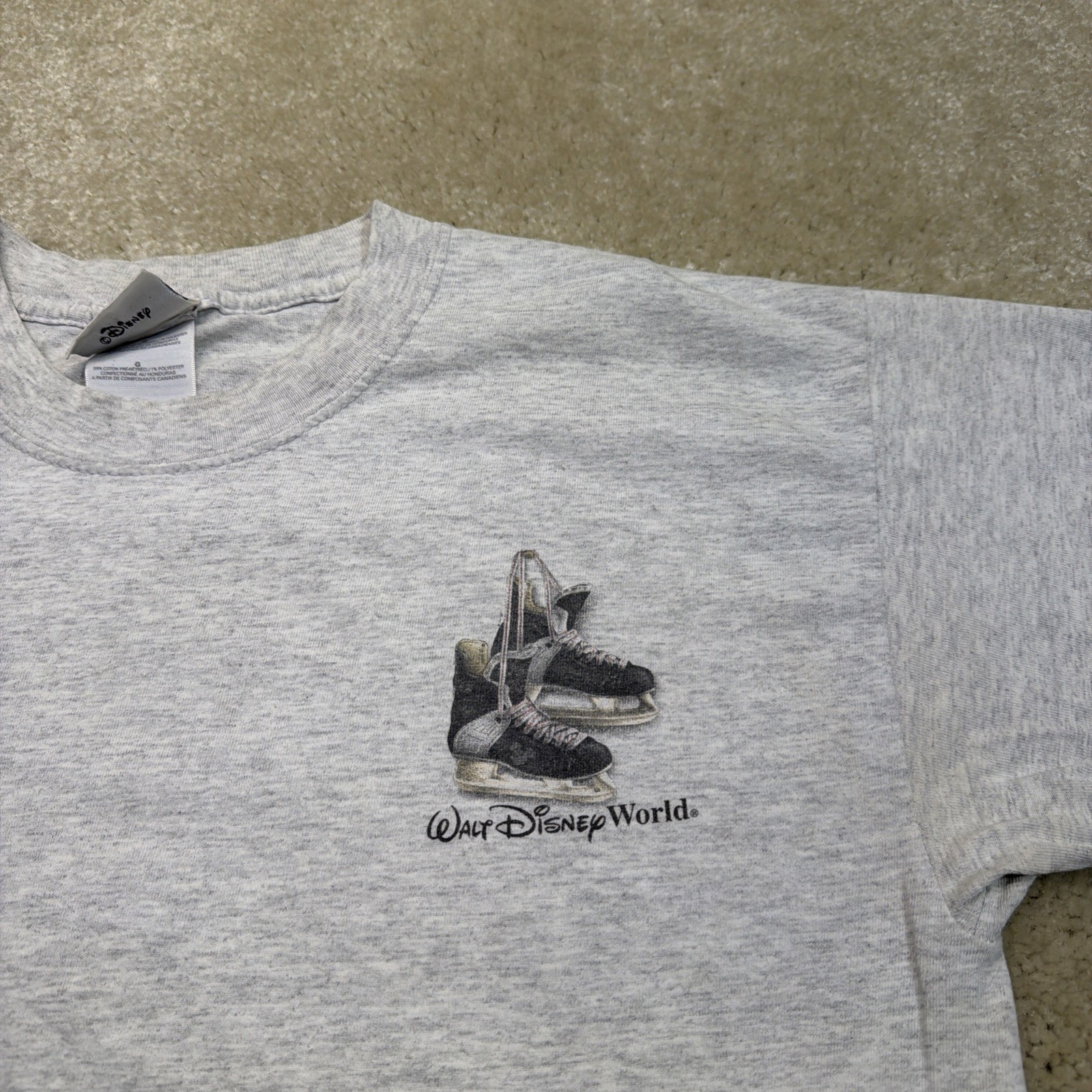 VTG 1999 Walt Disney World Hcokey Tools of The Trade Tee Shirt Mens Large Gray