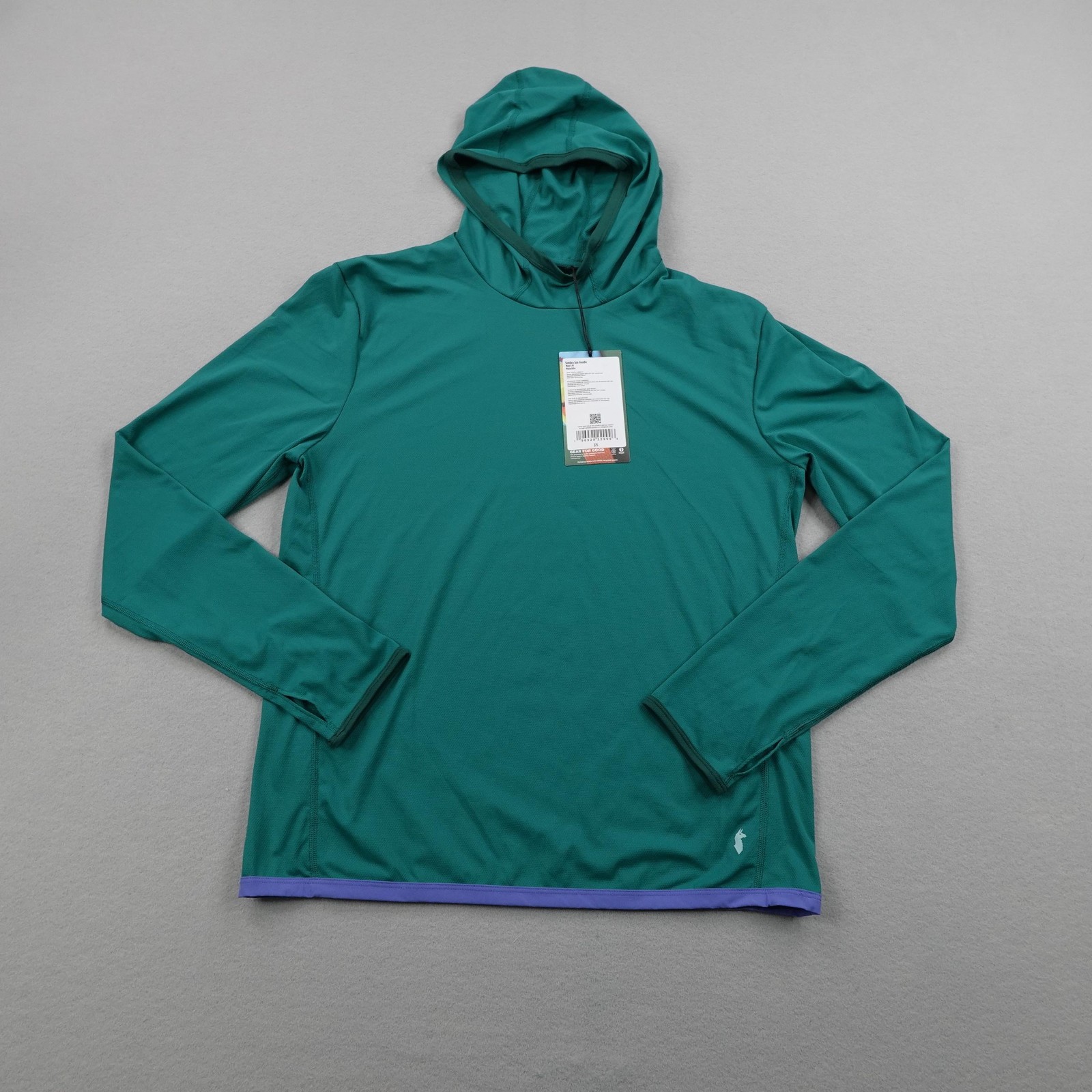Cotopaxi Hoodie Medium Malachite Green Sombra Sun Pullover Lightweight UPF NEW