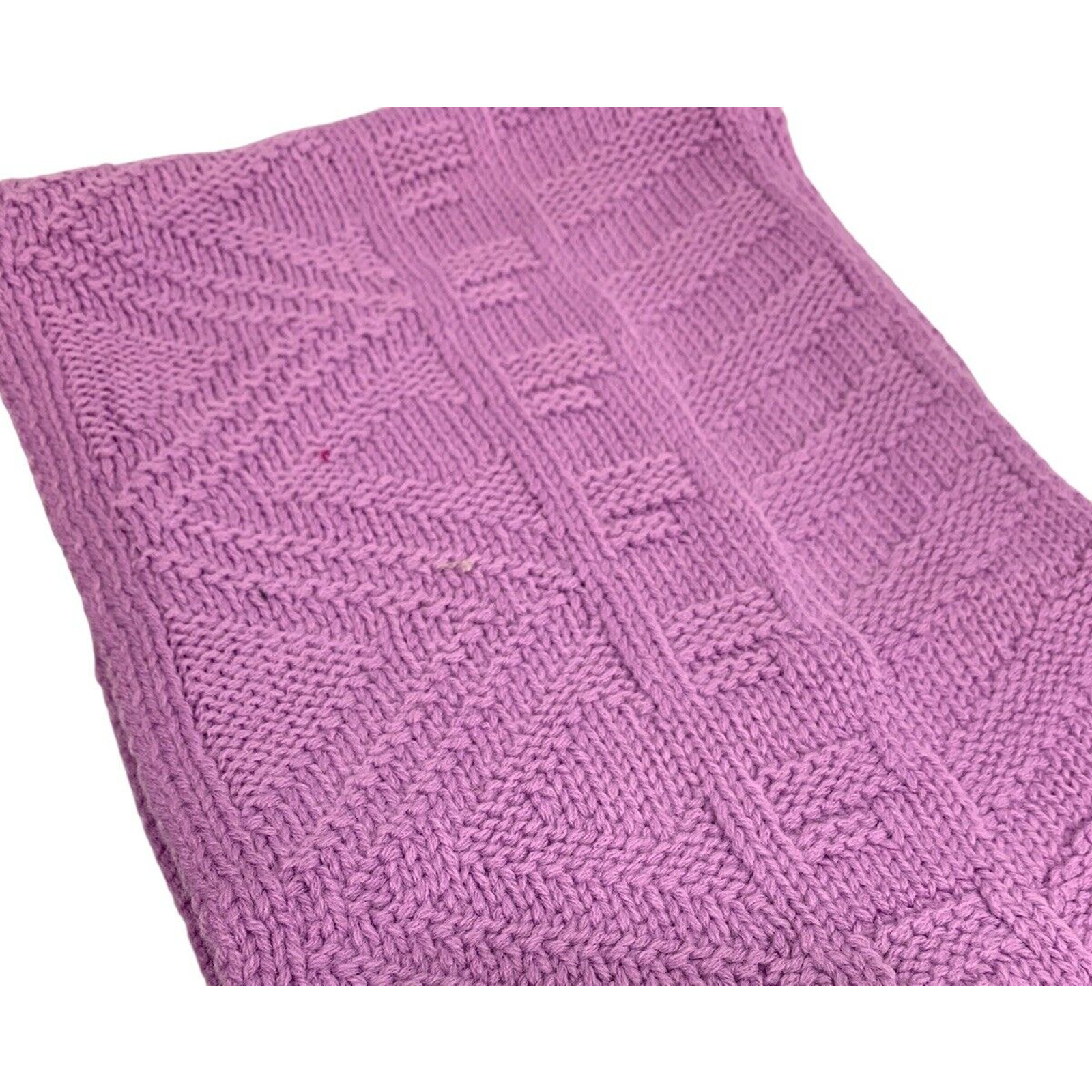 Womens Lilac Purple Knit Scarf or Shawl Wrap Roamans NWOT