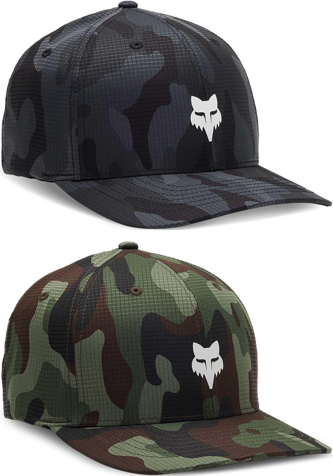 Fox Racing Fox Head Camo Tech Flexfit Hat – Mens Lid Cap