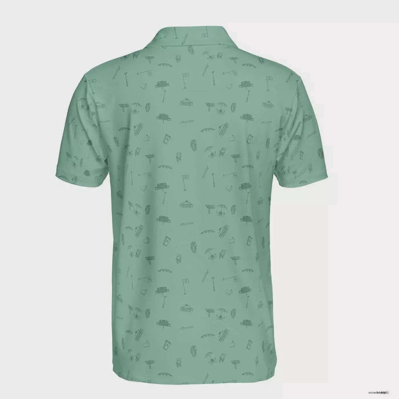 Masters Golf Polo Shirt 2024 PGA Performance Outdoors Logo Printed S-5XL