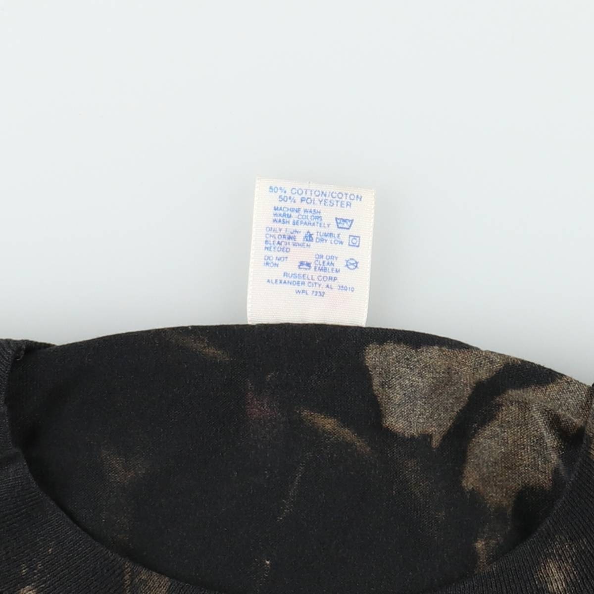 Used 80’S-90’S Jerzees Tie-Dye Pattern Motorcycle T-Shirt Made in USA Men’s …