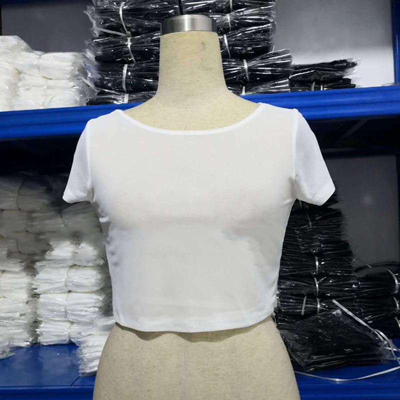 Women Sexy Lingerie See Through Mesh Sheer Tank Crop Top clubwear party Tee