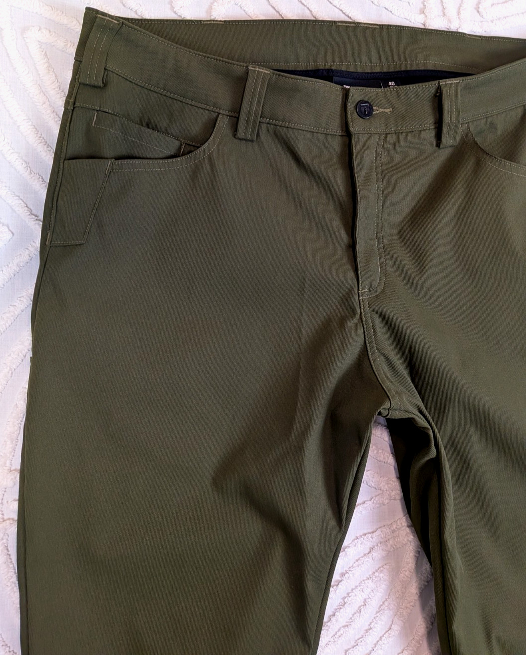 Truewerk EDO Werkpant Men’s 40×33 Green Pants Technical Performance Work 40 Long