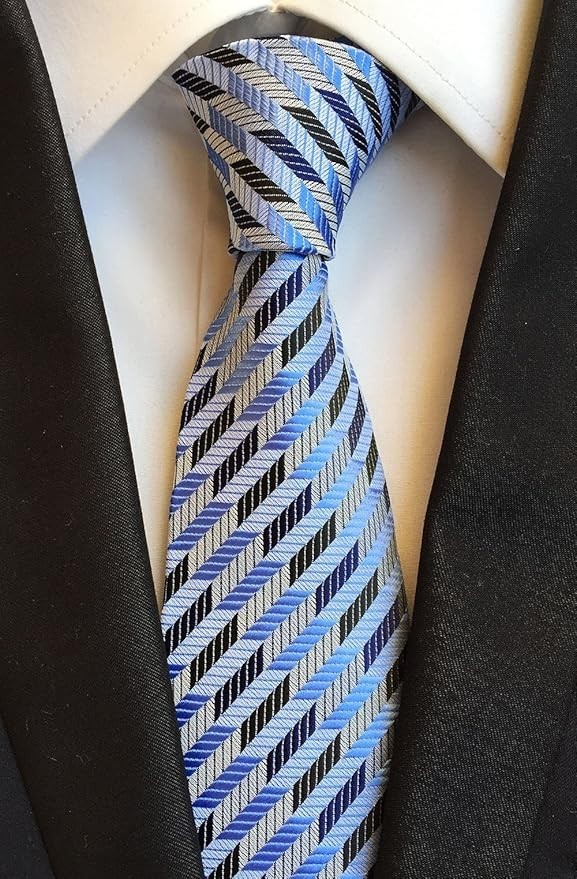 6PCS Men’s Silk Ties – Classic Woven Jacquard Necktie Set for Business