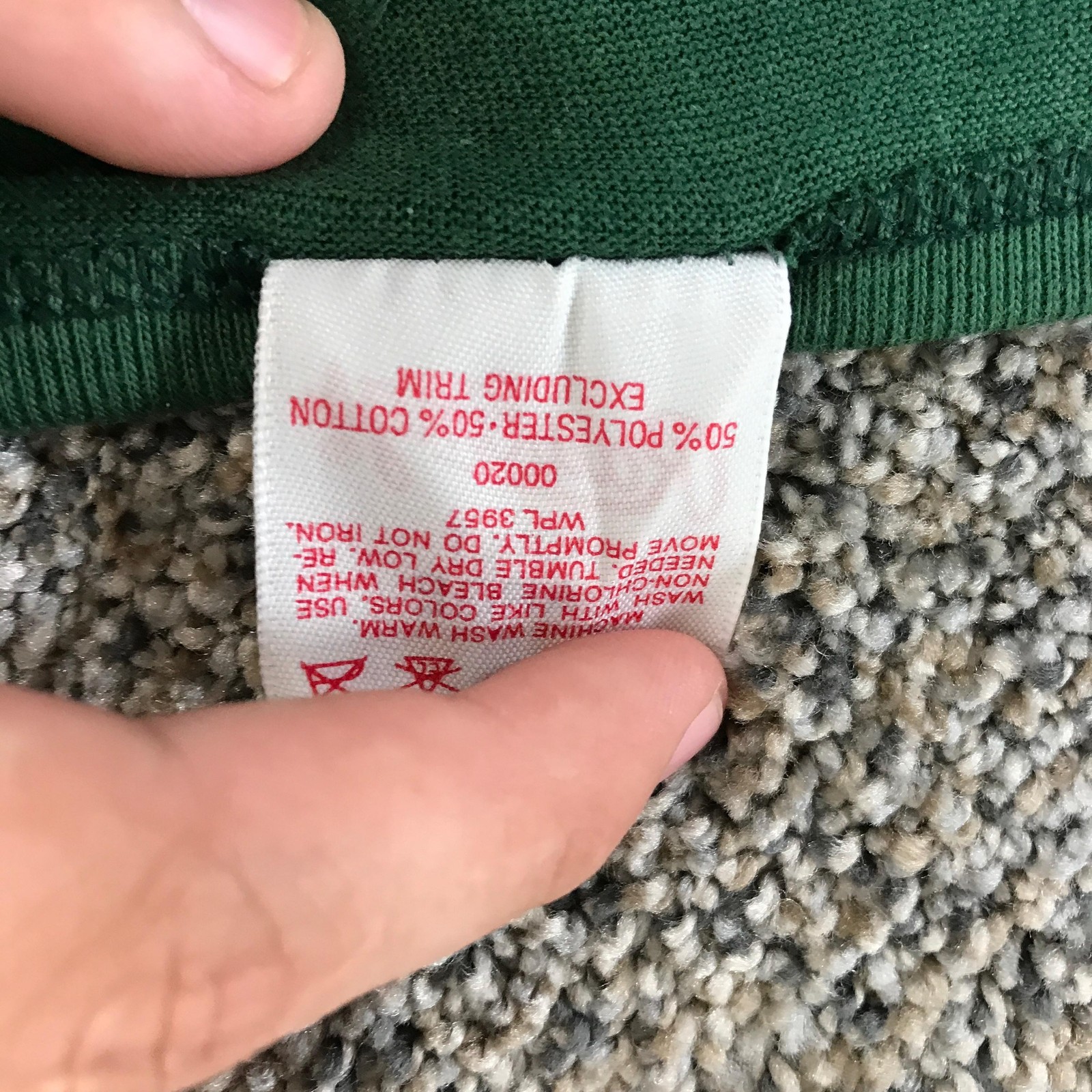 Vintage Rawlings Shirt Mens Large Green Henley Baseball Jersey Raglan Gray White