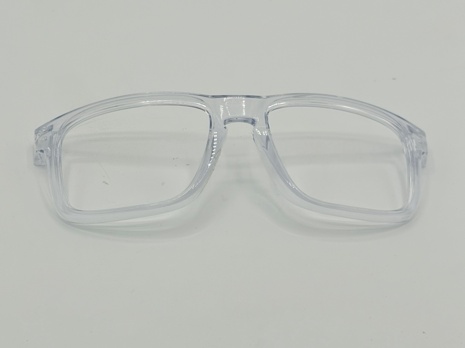 OAKLEY HOLBROOK REPLACEMENT CLEAR FRONT FRAME ORBITALS POLISHED AUTHENTIC PARTS