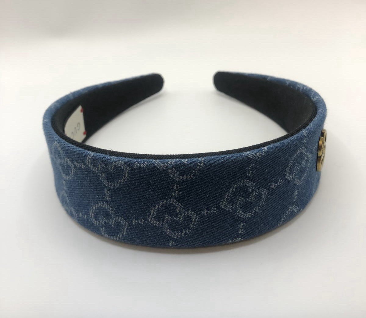 Gucci Monogram Blue Denim Headband