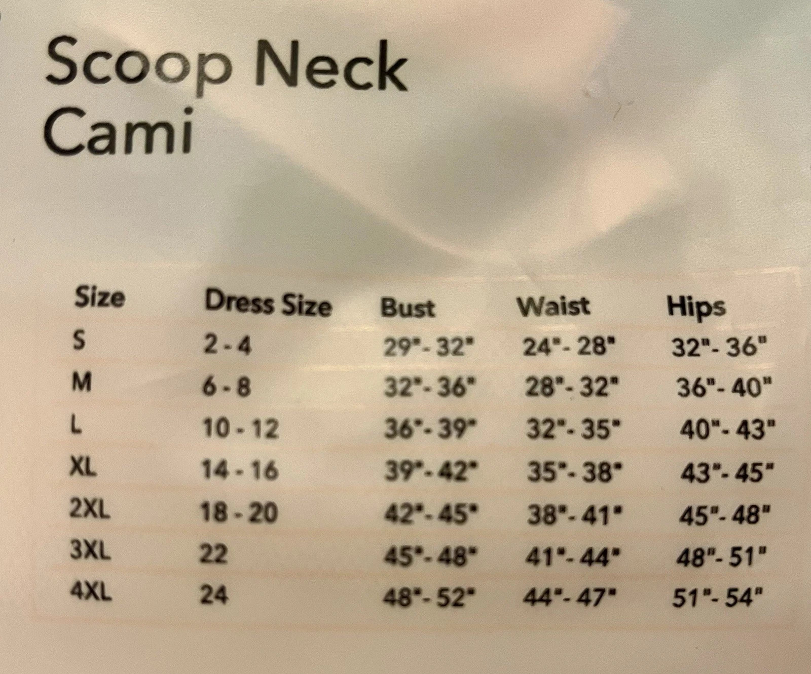 Shapermint Essentials Scoop Neck Cami, Women’s Cami Shapewear, 3XL