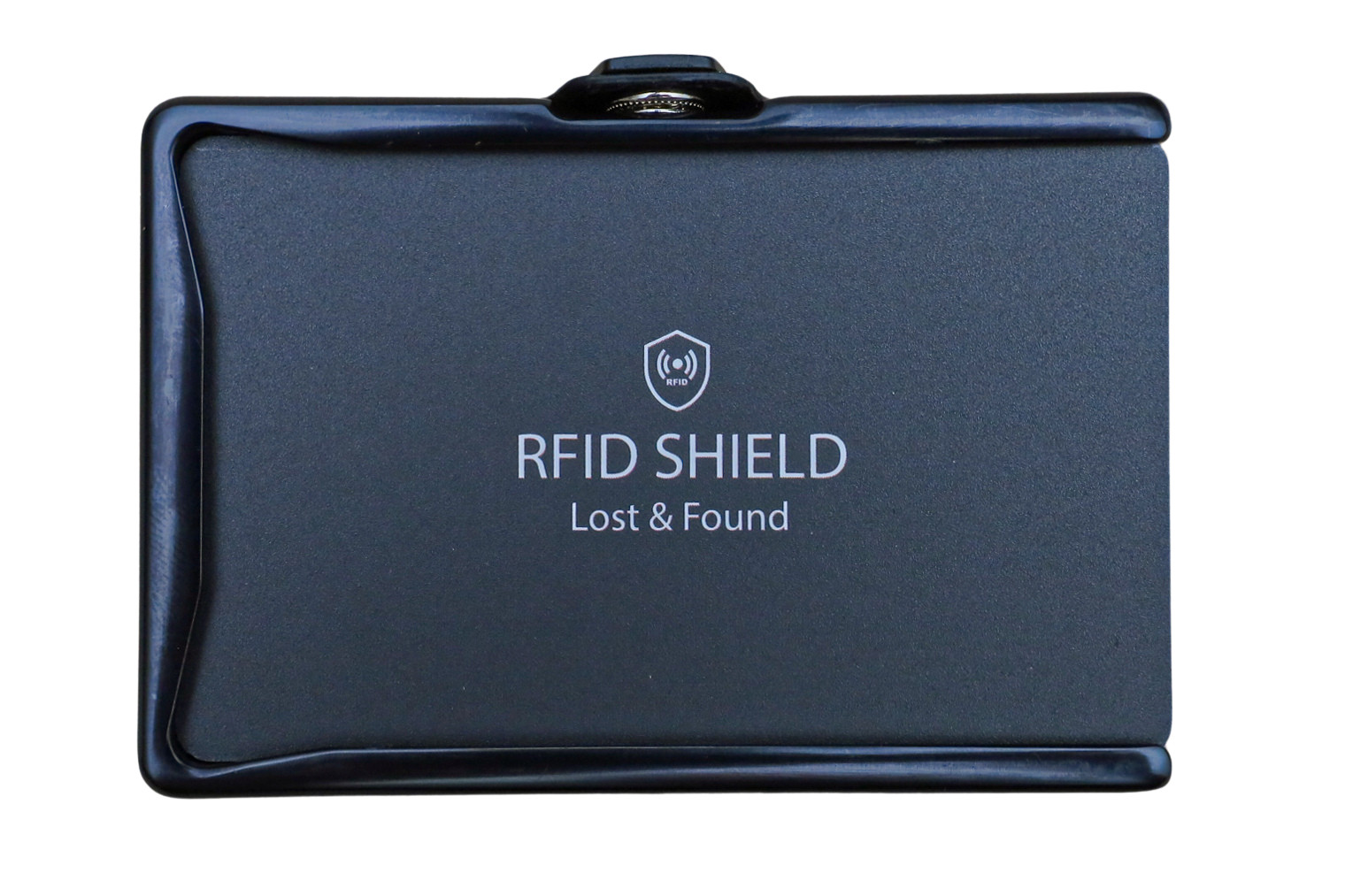 RFID Blocking Slim Solid Leather Aluminum Wallet – ZNAP by slimpuro (Black)