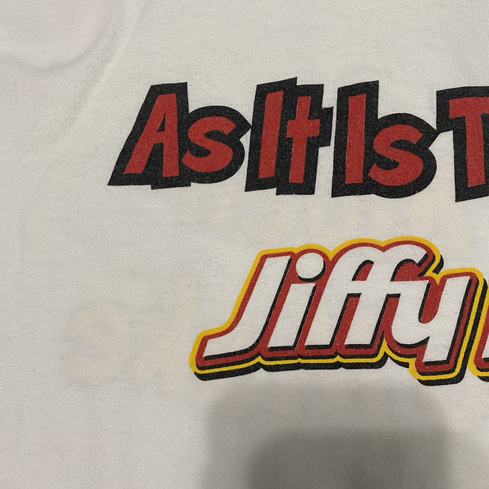 Jiffy Pop Shirt As Much Fun To Make Promo Size XL 2 Sided HAS HOLE & SHOWS AGING