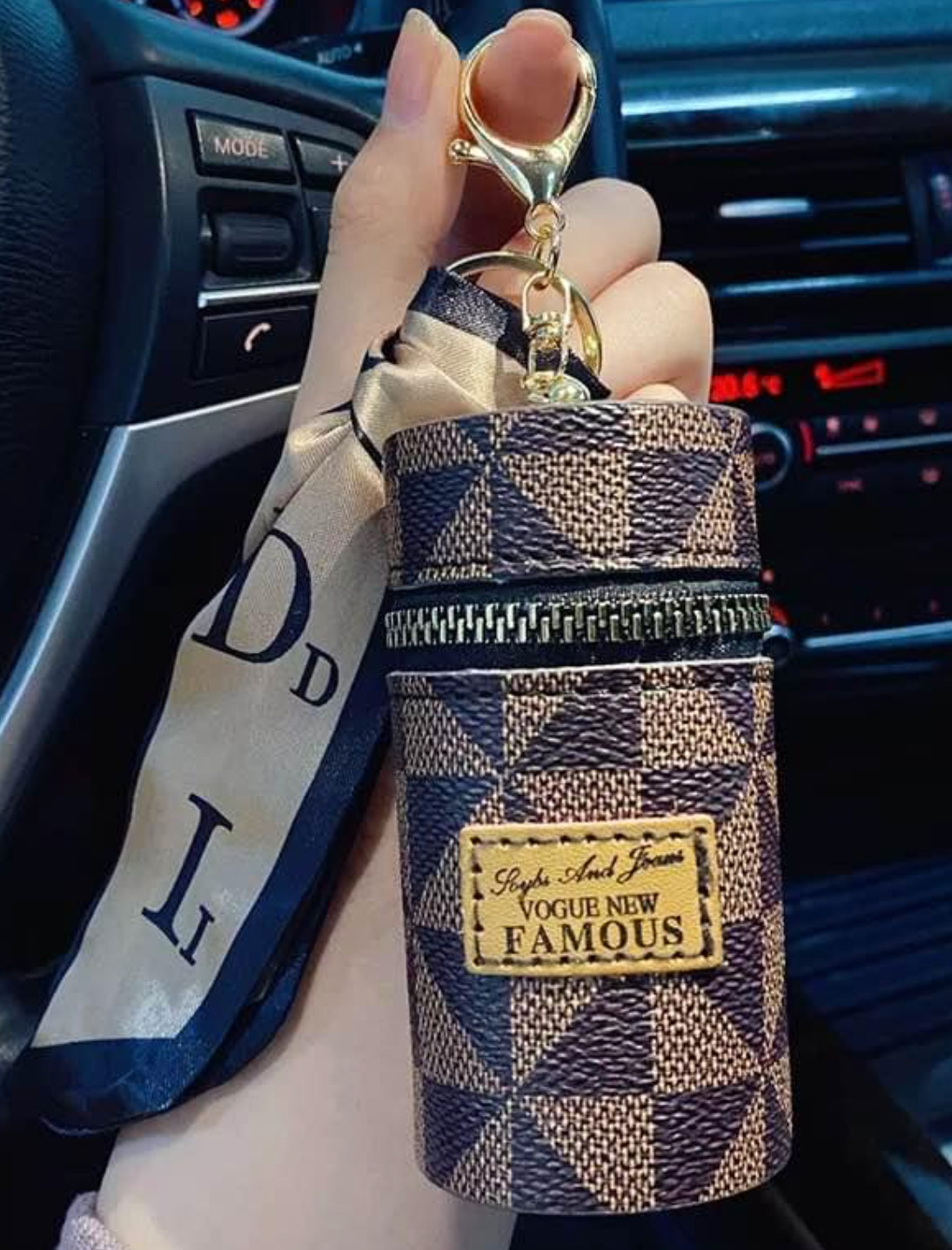 USA Seller – Luxury Lipstick holder keychain bag pendant