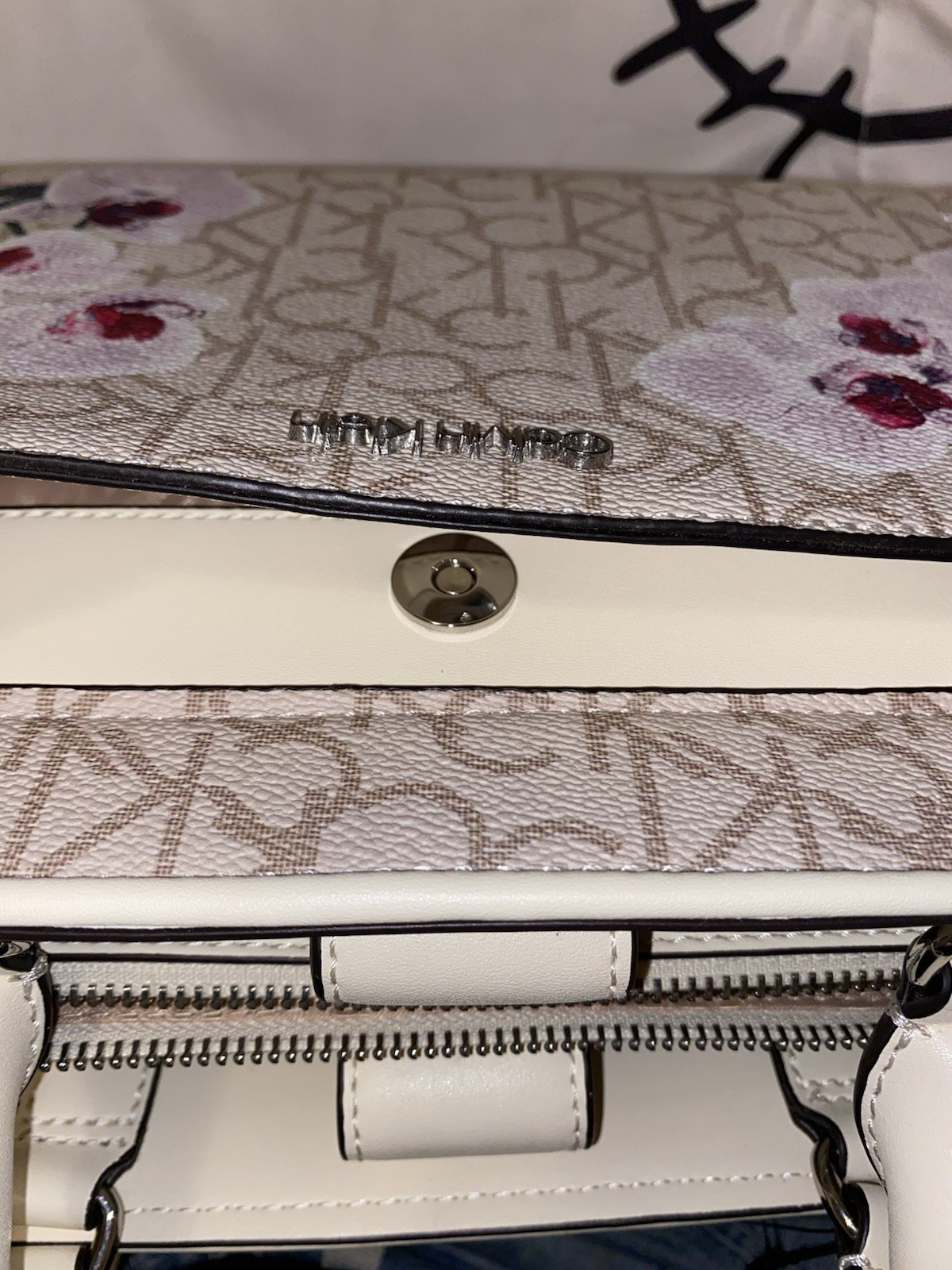 New with Tags Calvin Klein Monogram Orchid Bag
