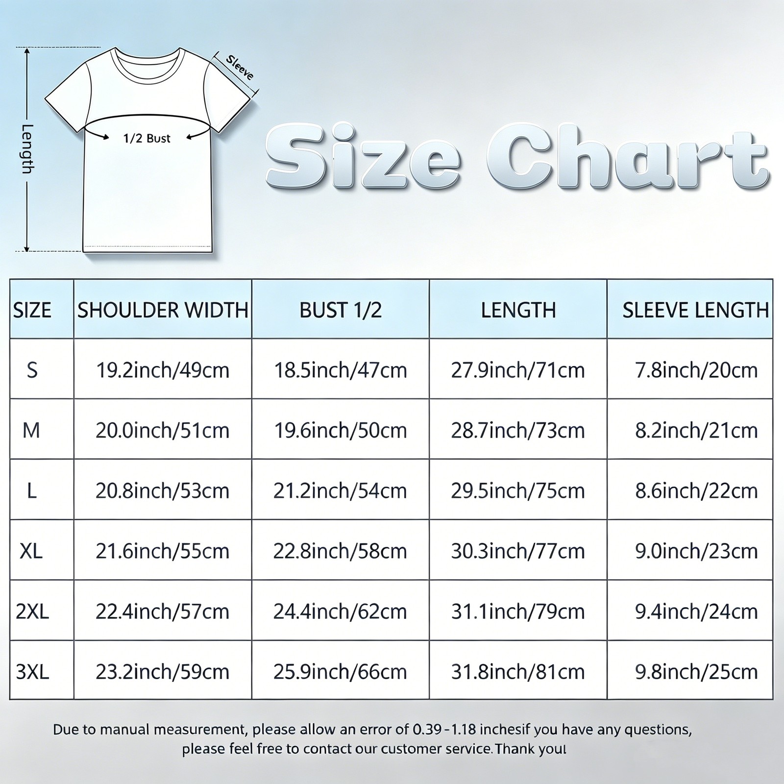 Custom T-Shirts: Print Your Photo/Logo Front & Back, Unisex Personalized Tee