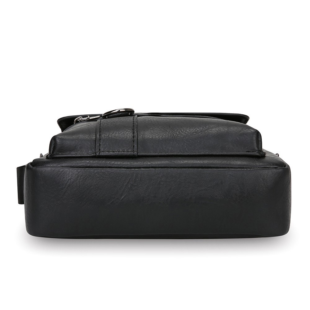 US Men’s Leather Handbag Sling Bags Shoulder Messenger Bag Business Outdoor Bag
