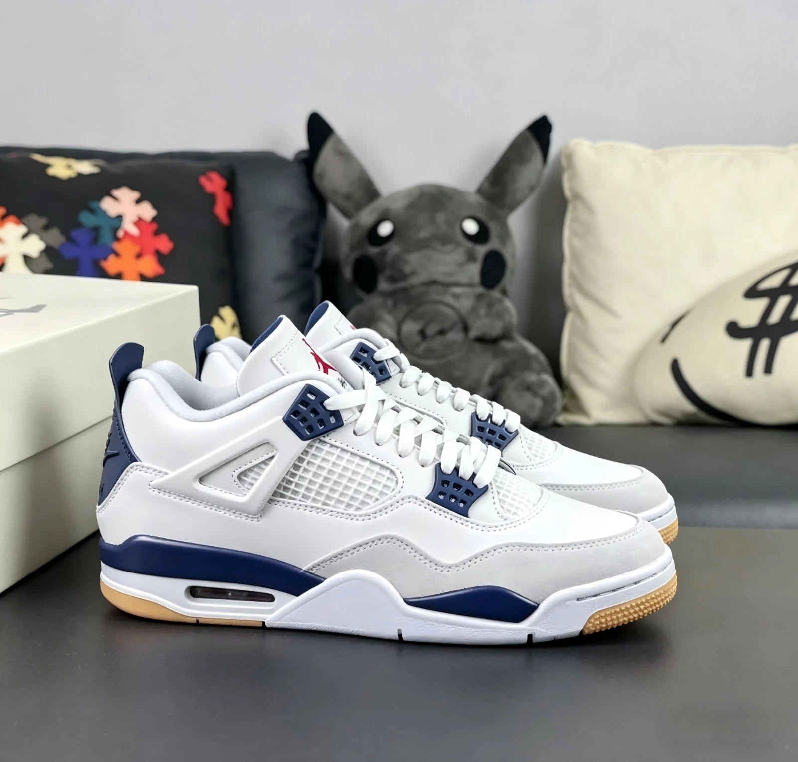 Jordan 4 Retro SB “Navy Blue” Men’s Mid Top Basketball Shoes Size 7-12